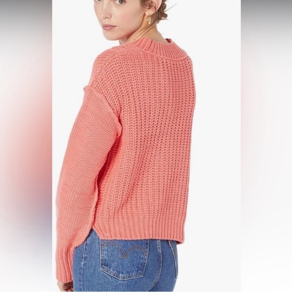 Free People Coral Cropped Sweater- NWT- XS - Picture 13 of 15